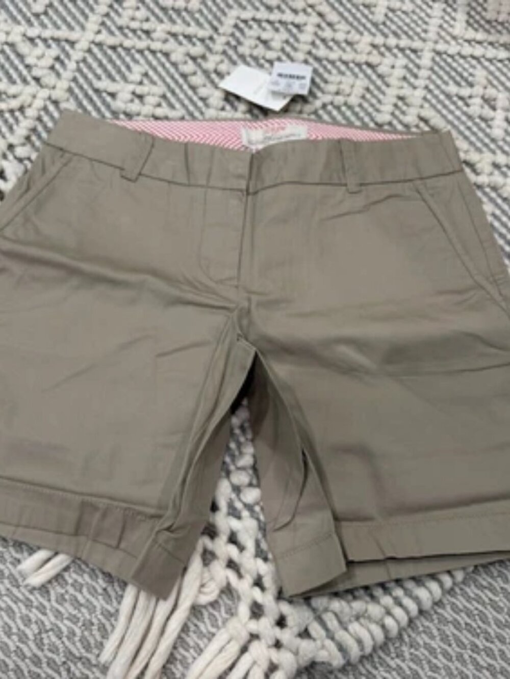 J.Crew Factory Khaki Chino Shorts Size 0 NWT